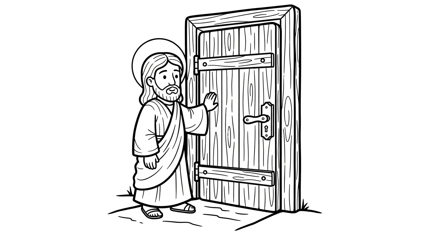 coloriage Jésus Christ à imprimer pour enfant de 8 ans 2