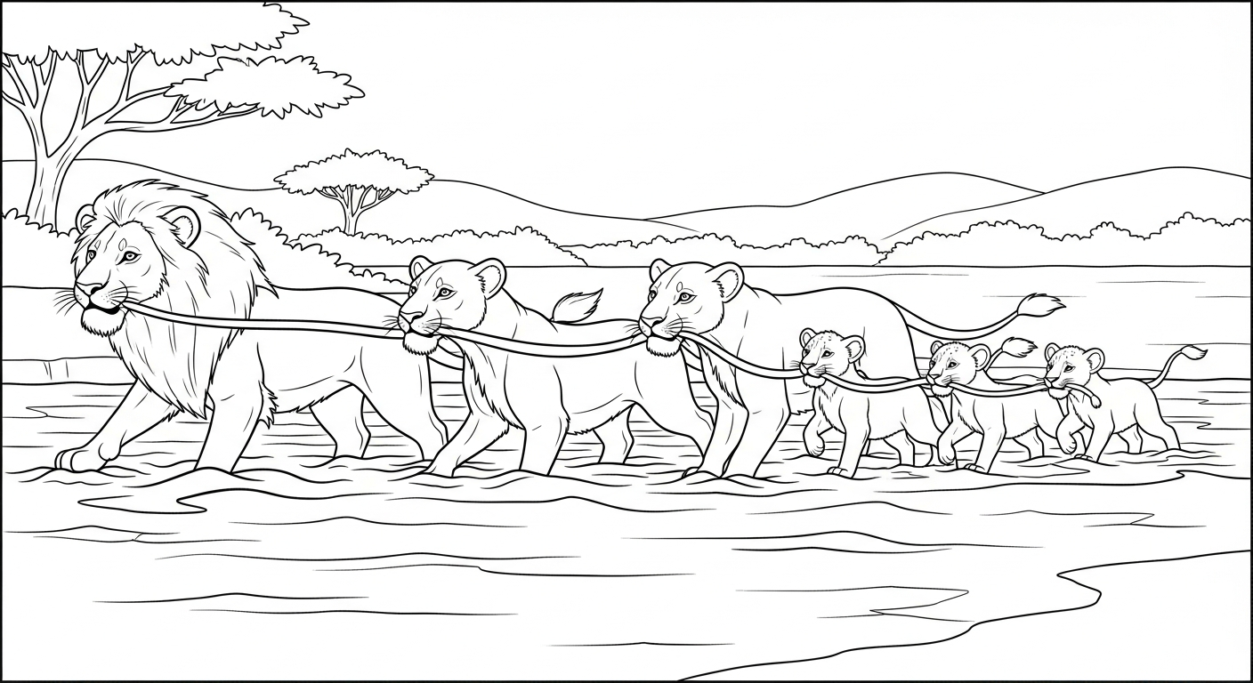 coloriage Lion updated pour enfant de 5 ans 1