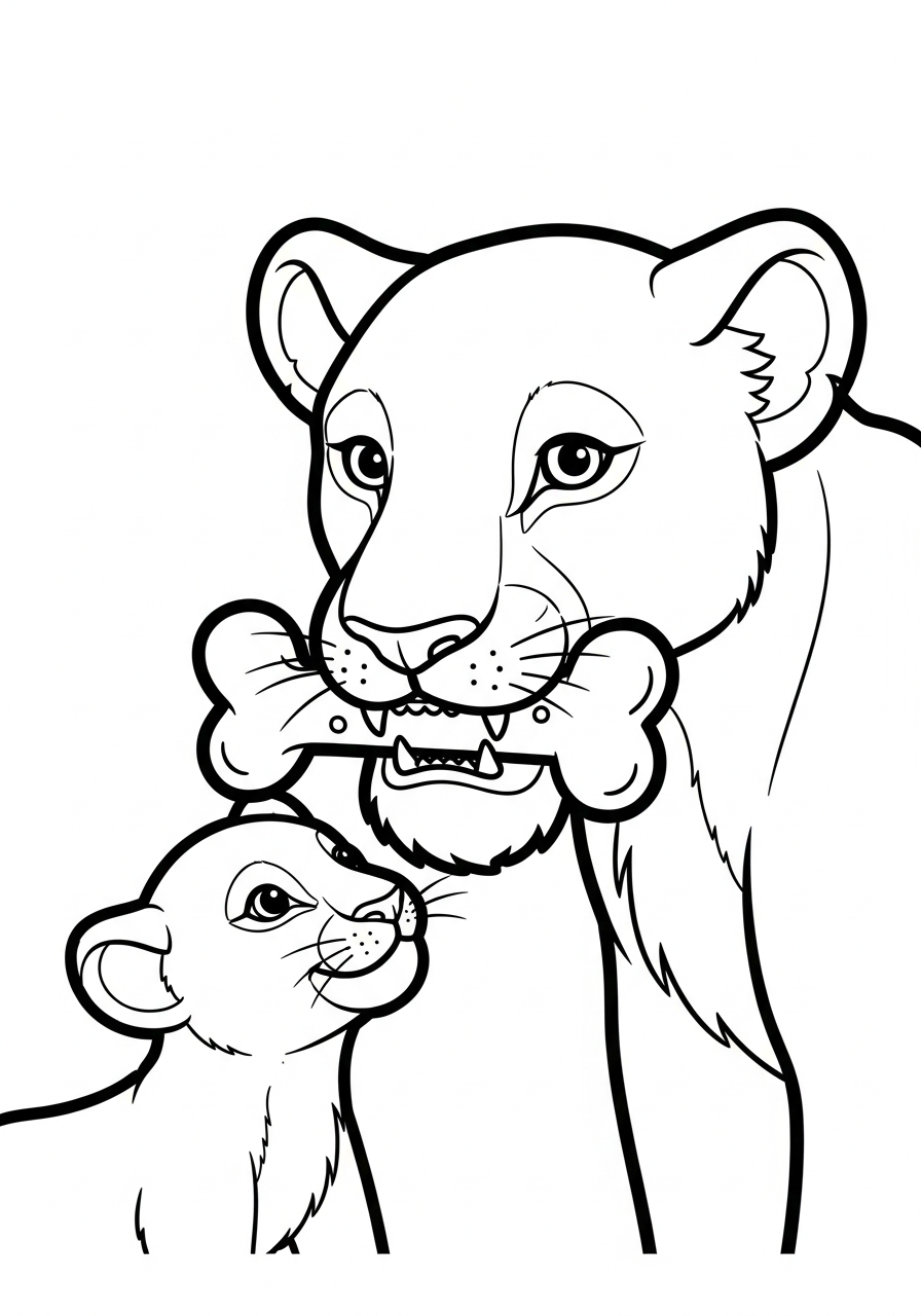 coloriage Lion updated pour enfants