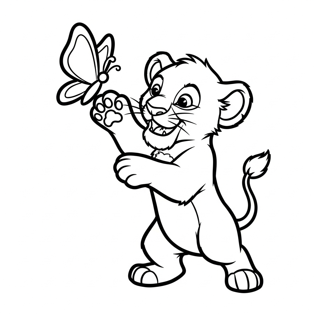 coloriage Lion updated a telecharger