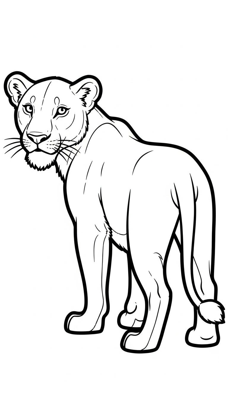 coloriage Lion updated pour enfants à imprimer