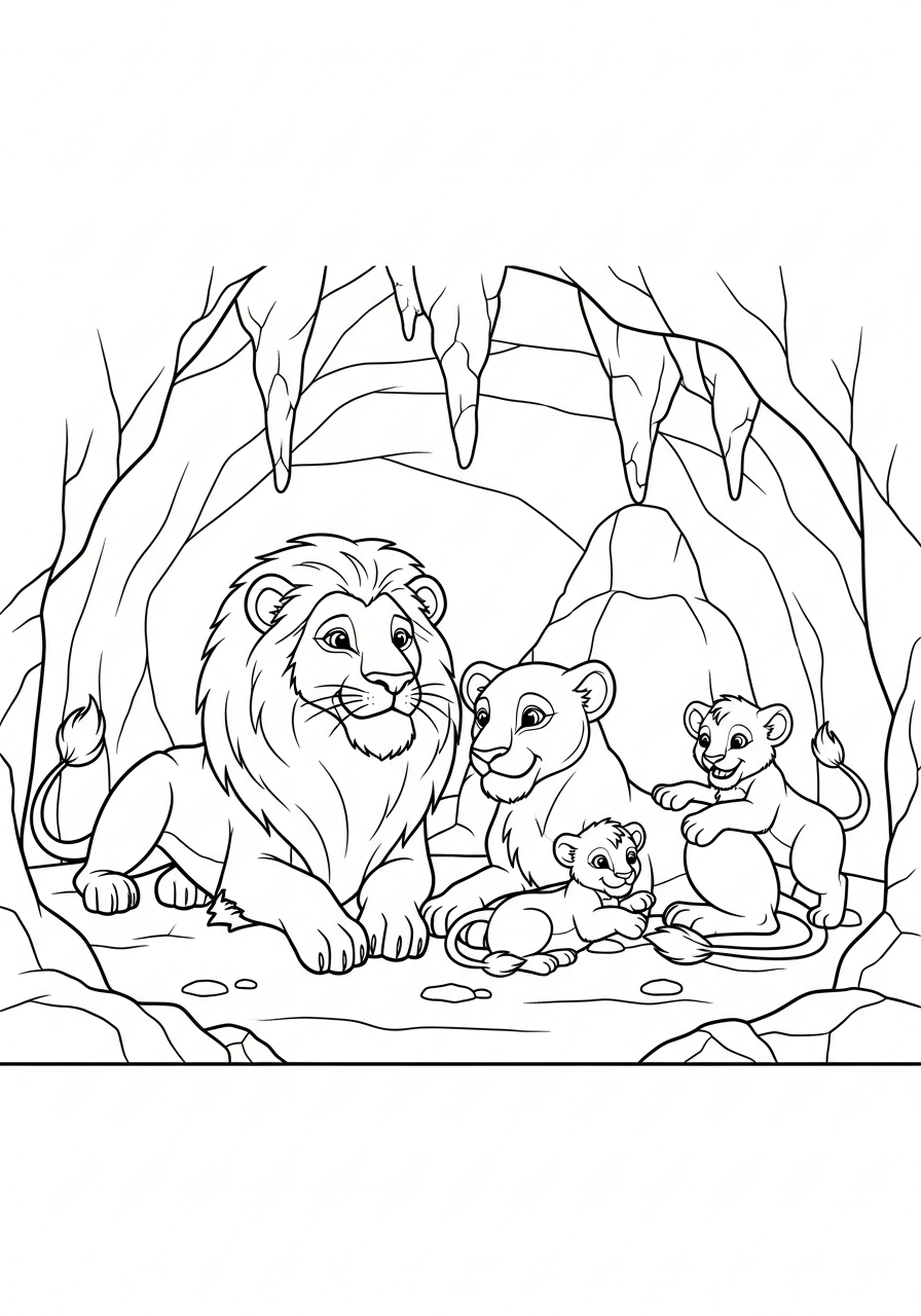 coloriage Lion updated pour enfant de 8 ans