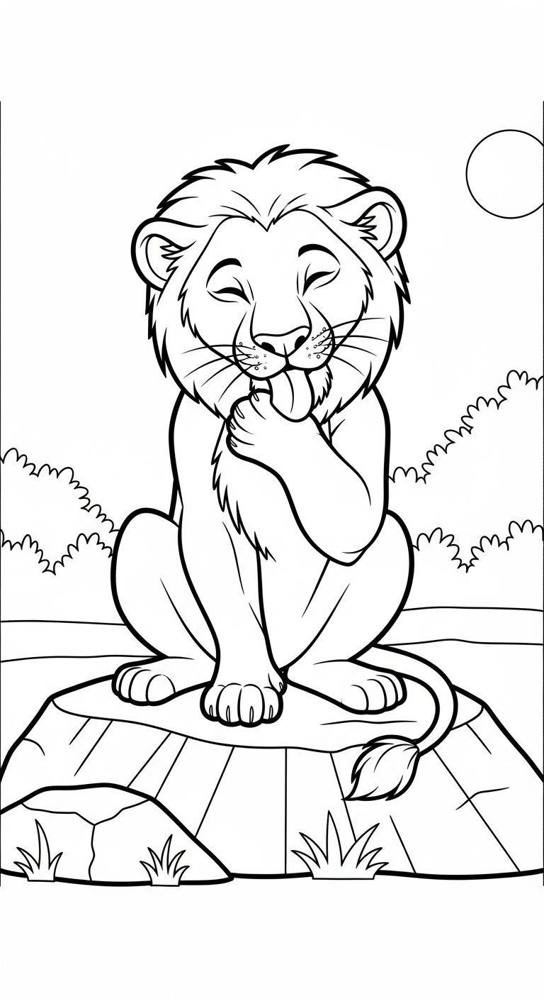 coloriage Lion updated pour enfants 1