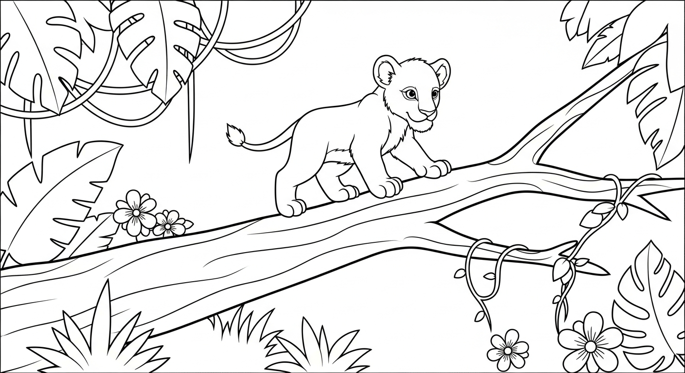 coloriage Lion updated à imprimer