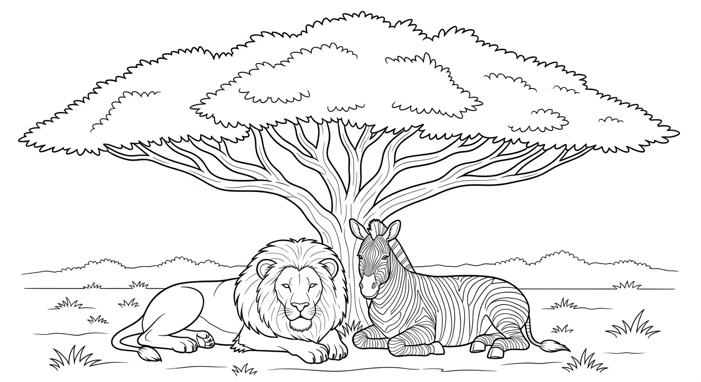coloriage Lion updated à imprimer pour enfant de 8 ans 2