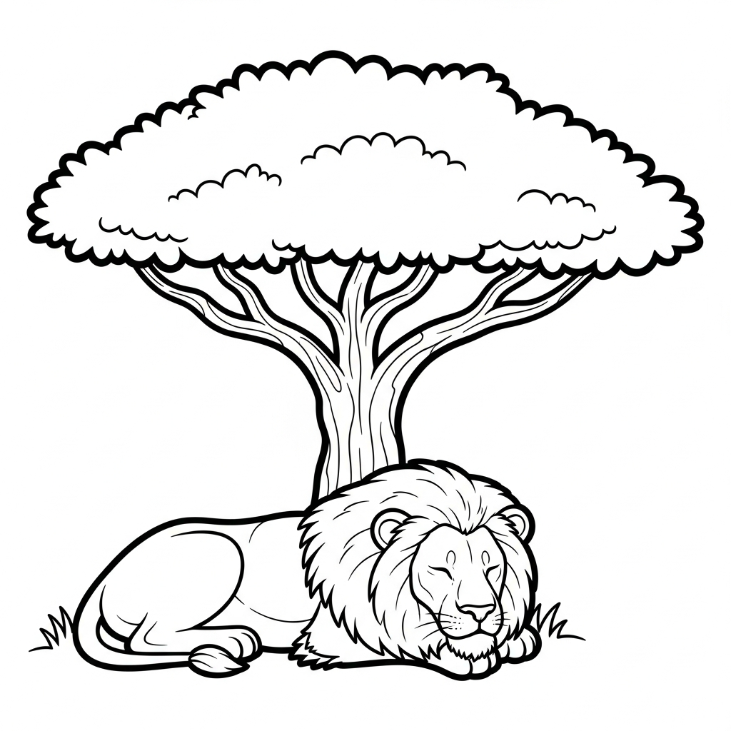coloriage Lion updated à imprimer pour enfant de 2 ans