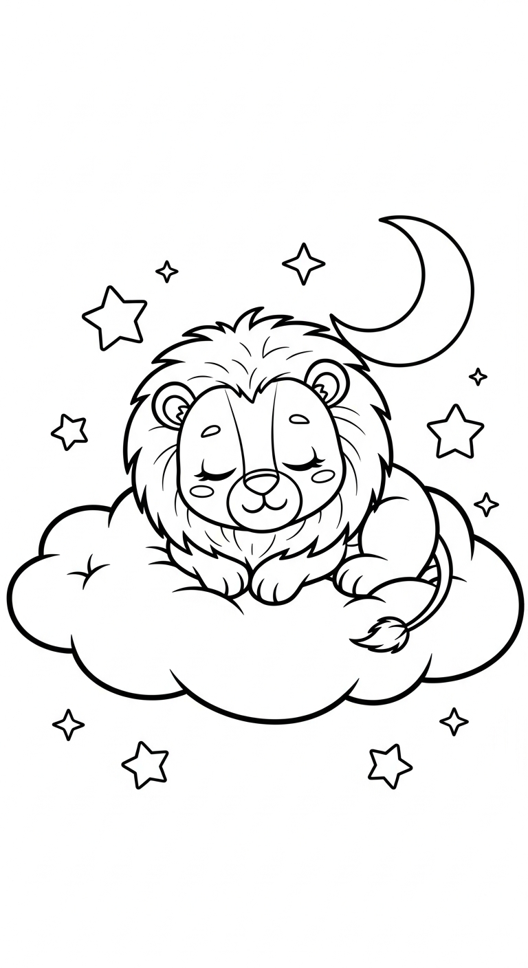 coloriage Lion updated pour enfant de 6 ans