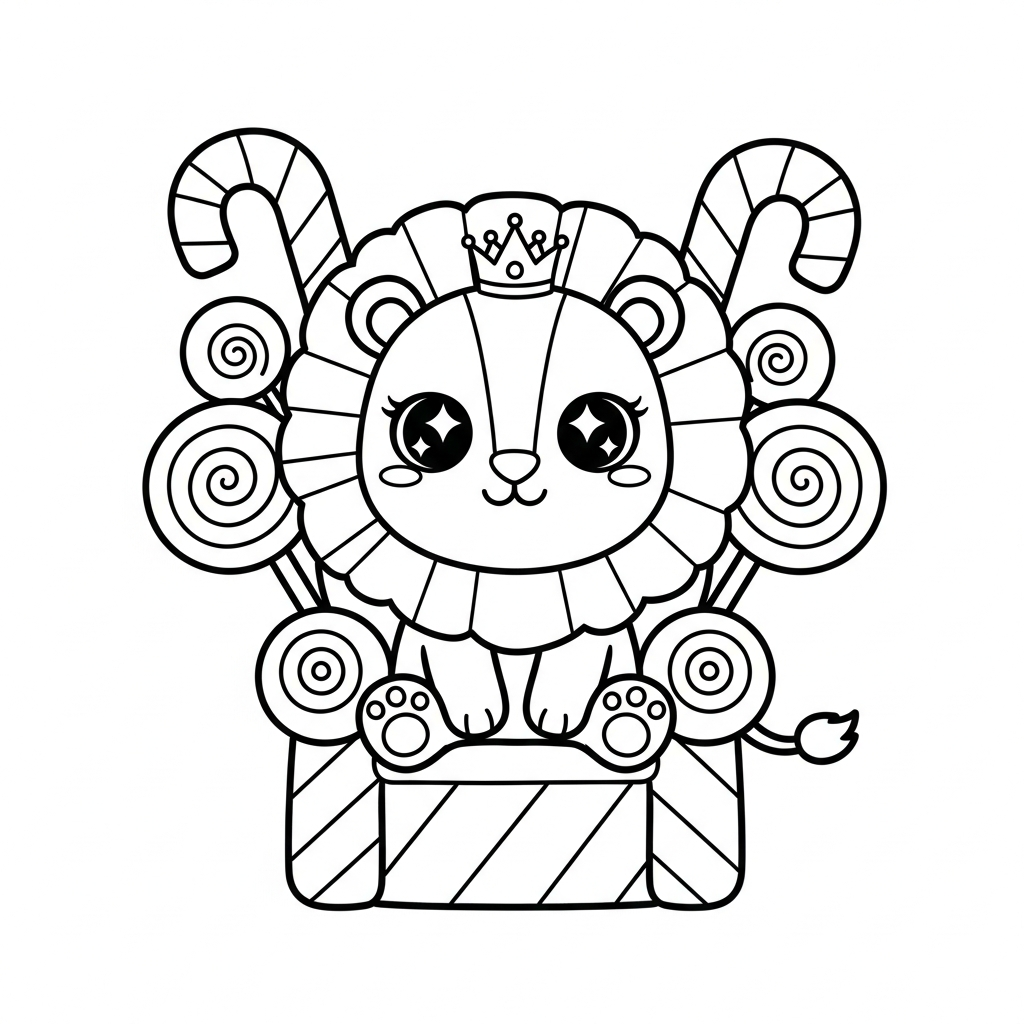 coloriage Lion updated à imprimer pdf gratuit