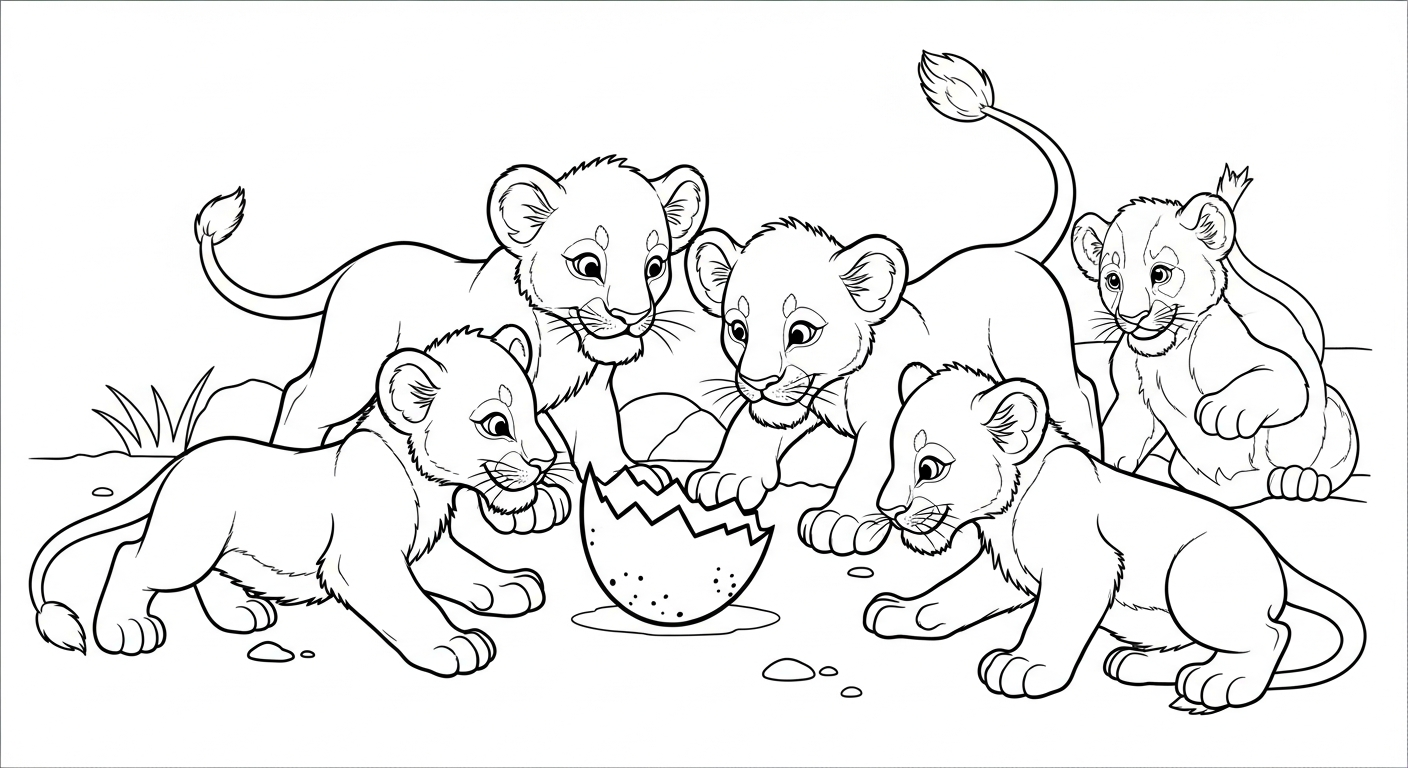 coloriage Lion updated a dessiner en ligne