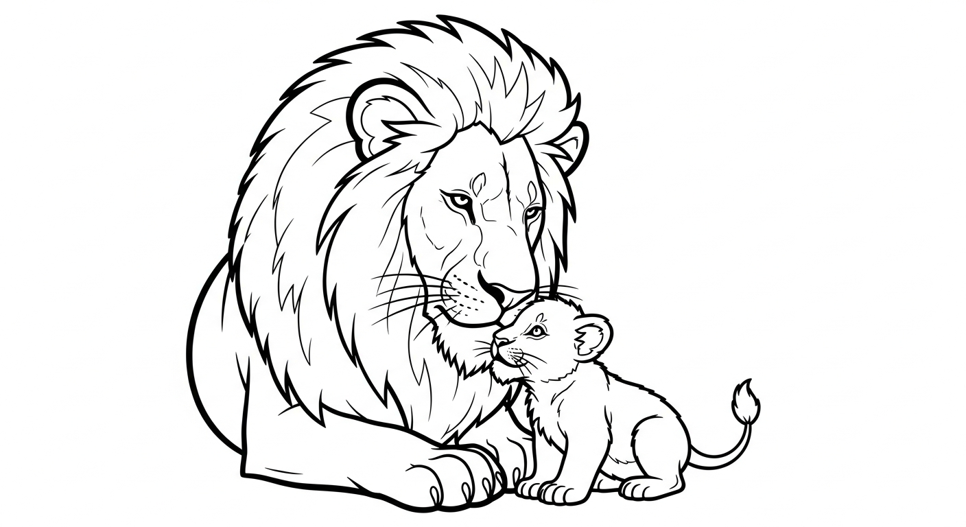 coloriage Lion updated pour enfant a imprimer gratuit