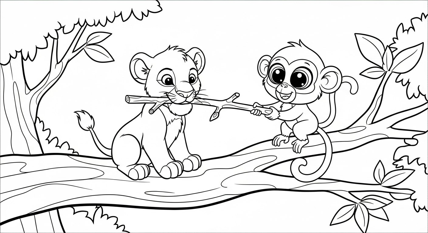 imprimer coloriage Lion updated gratuit