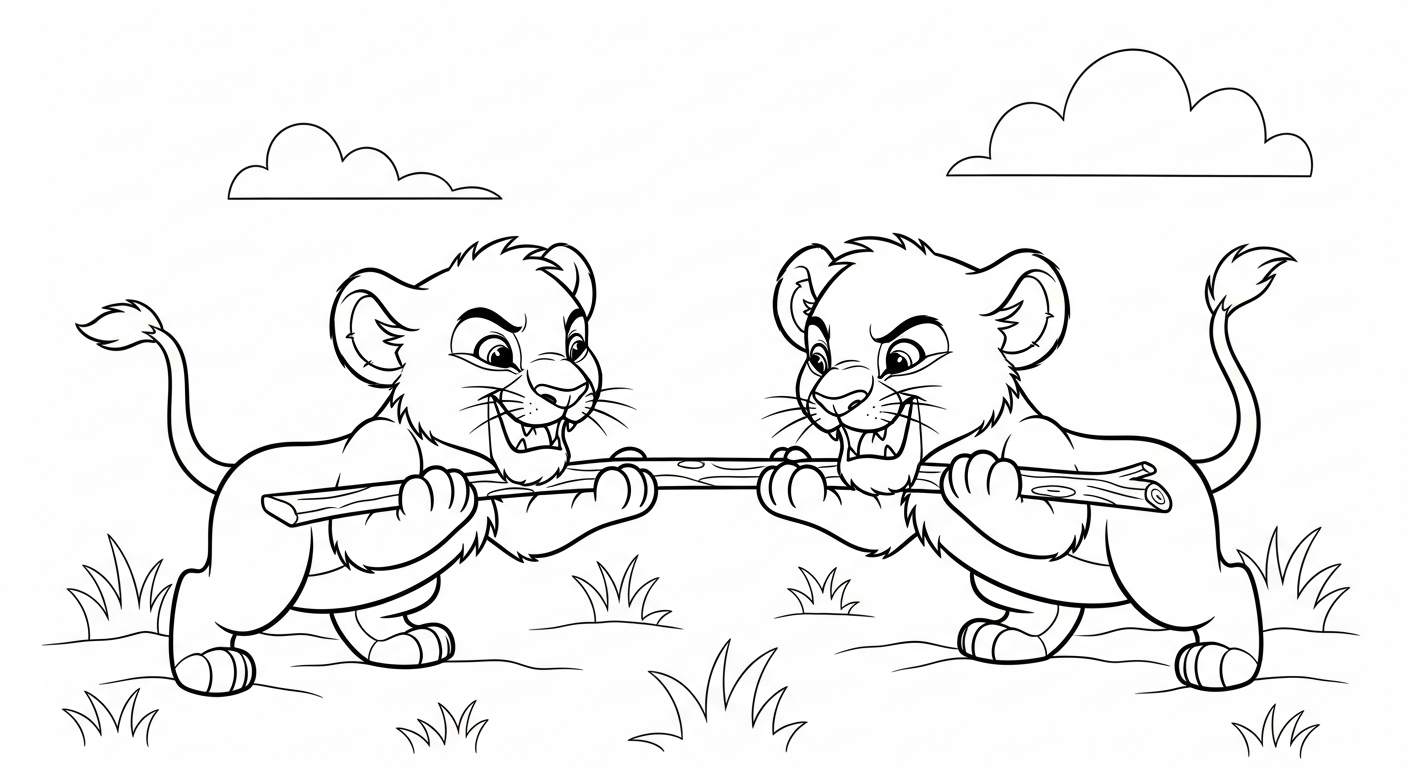 coloriage Lion updated pour enfant