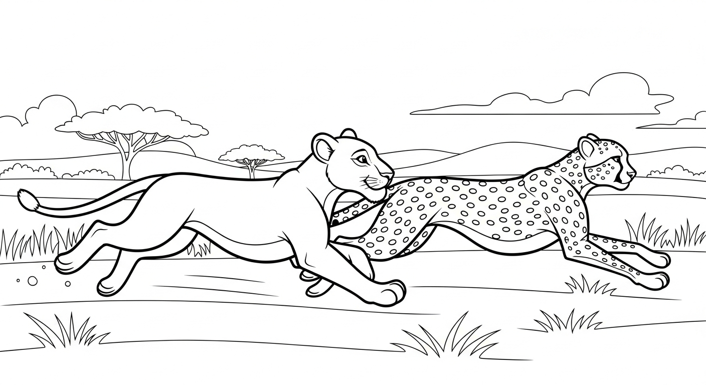 coloriage Lion updated pour enfants à télécharger 2
