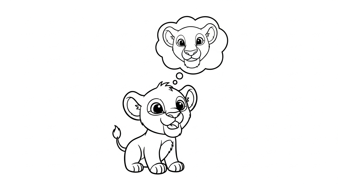 coloriage Lion updated pour enfant de 4 ans