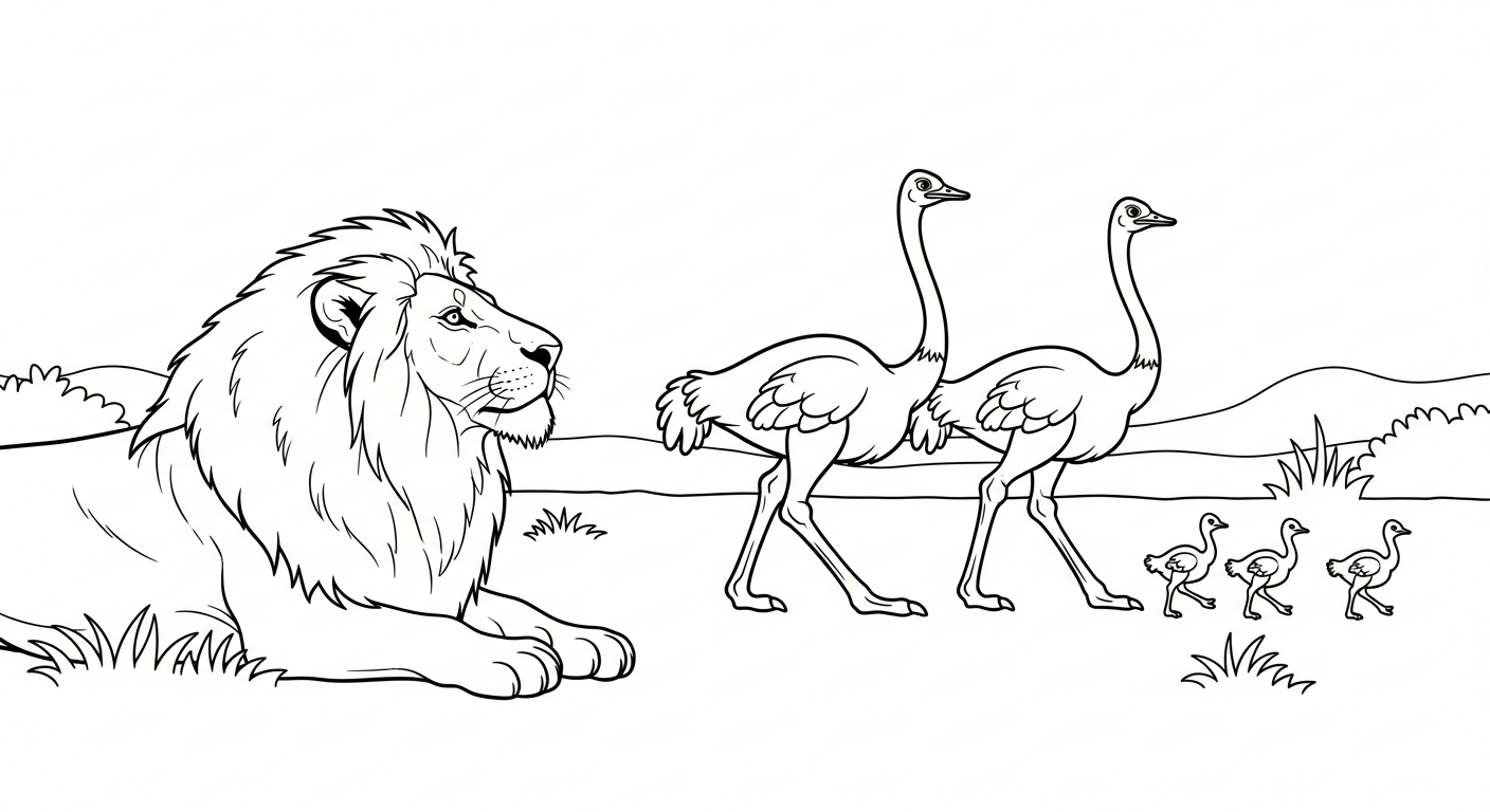 coloriage Lion updated à imprimer pdf gratuit 2