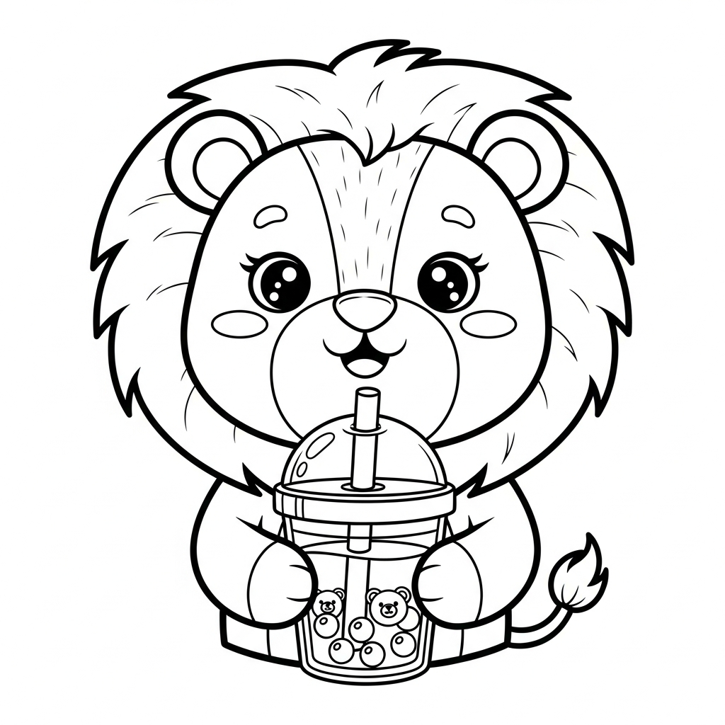 coloriage Lion updated a imprimer pour enfant de 4 ans 1