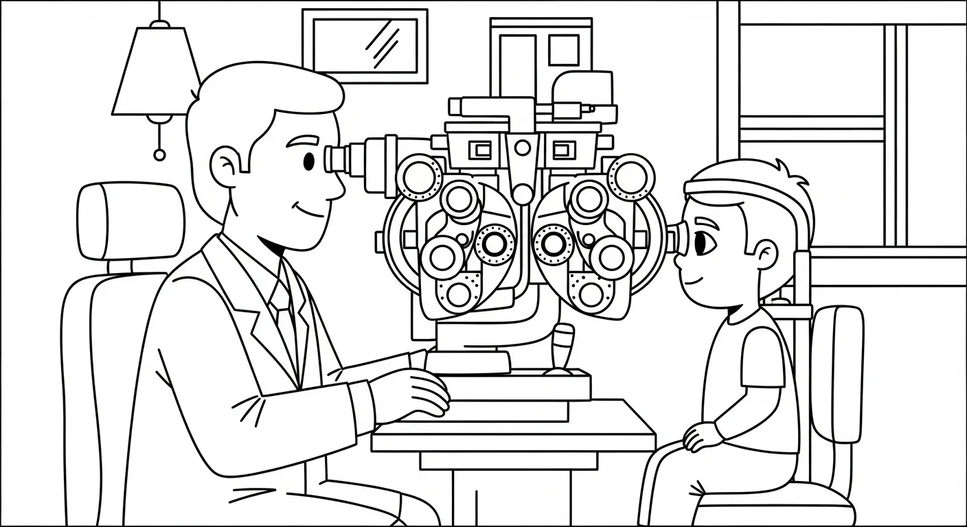 coloriage Médecin à imprimer kawaii