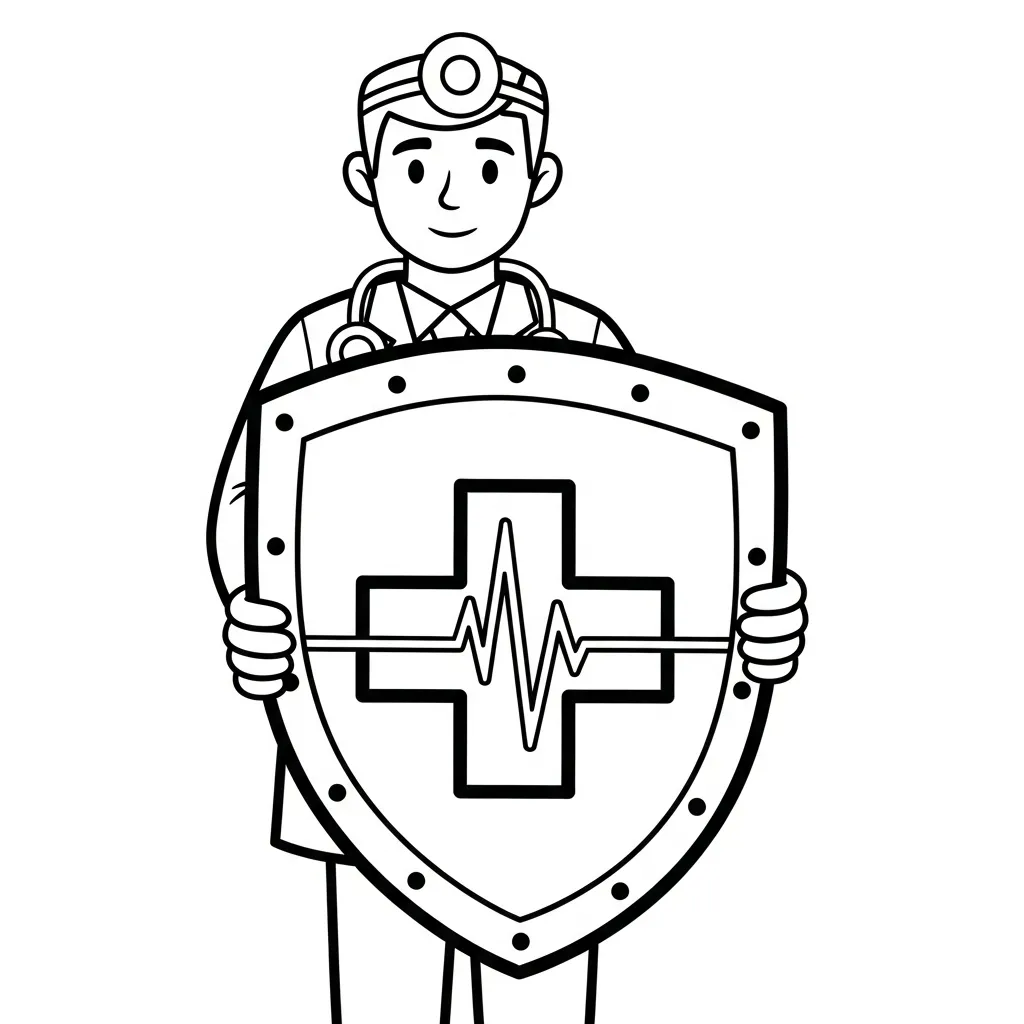 télécharger coloriage Médecin gratuit