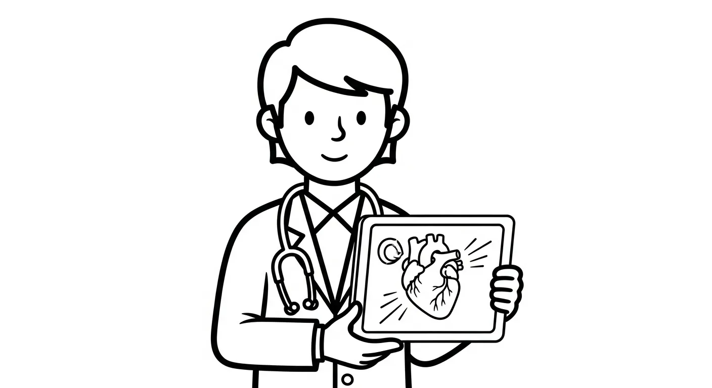coloriage Médecin pour enfant de 8 ans