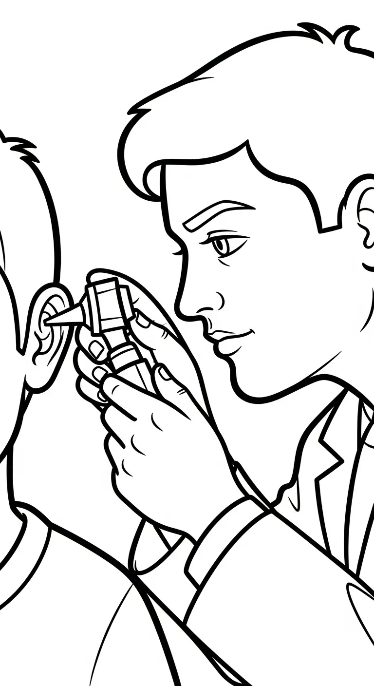 coloriage Médecin pour enfant de 10 ans