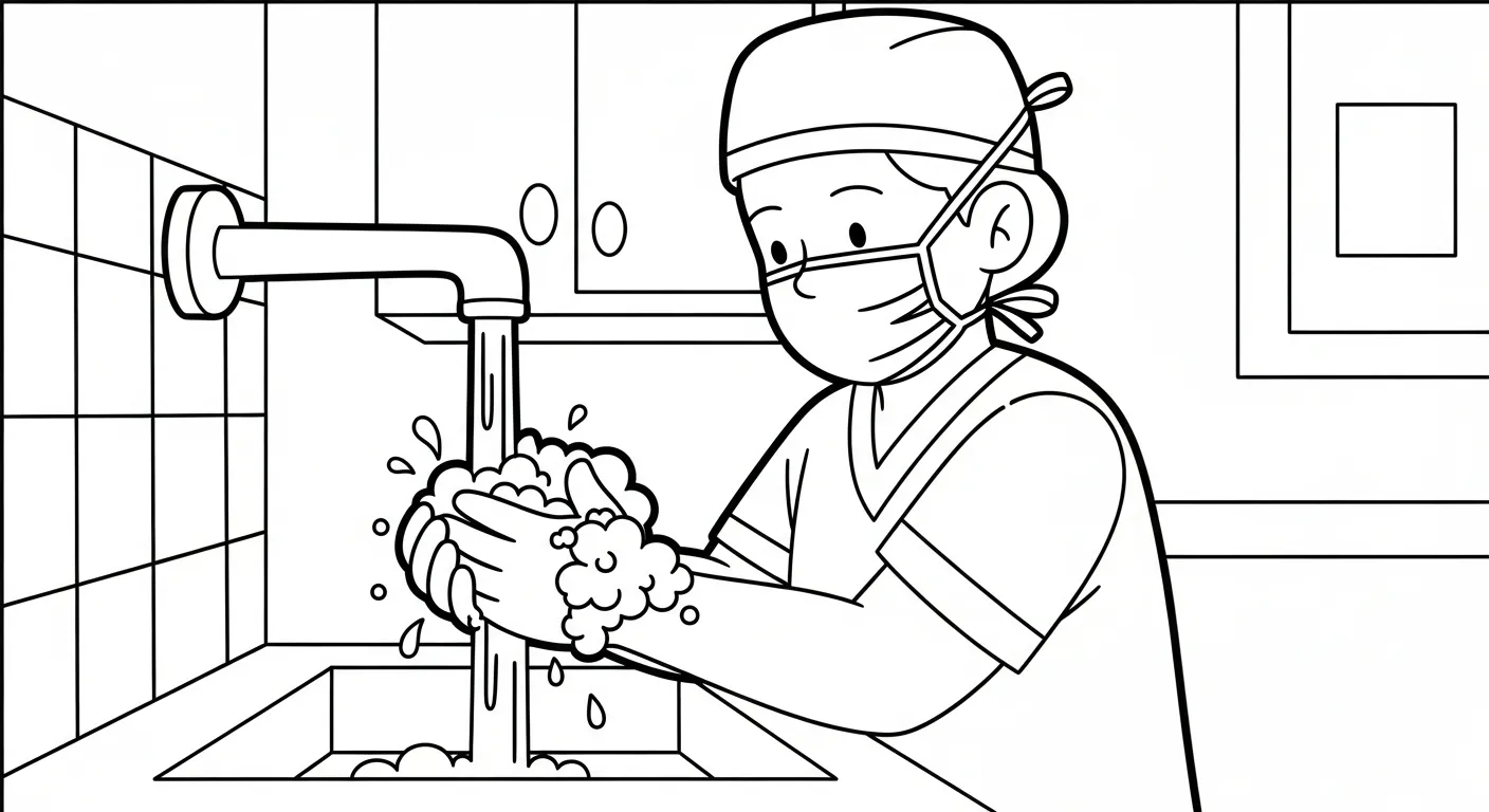 coloriage Médecin pour enfants a imprimer gratuit