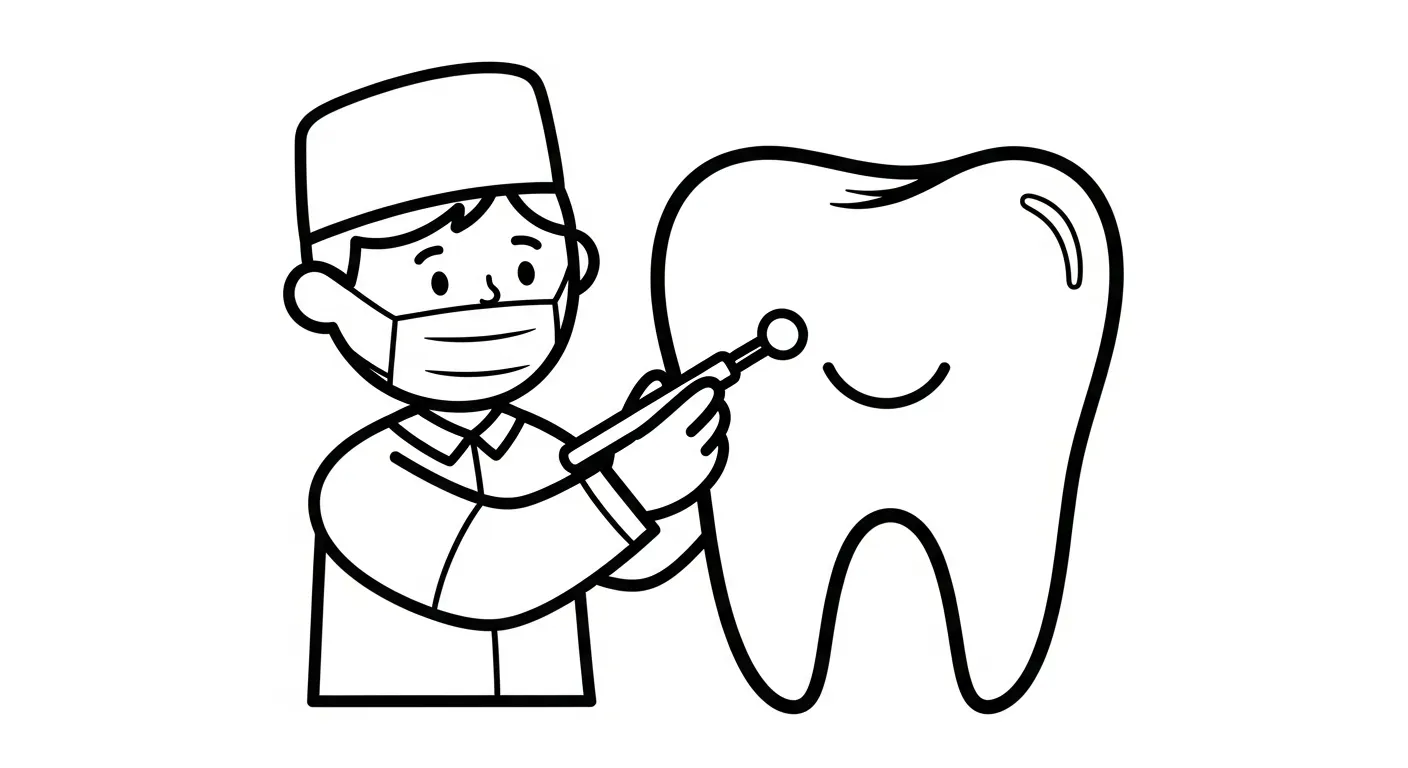 coloriage Médecin pour enfants 1