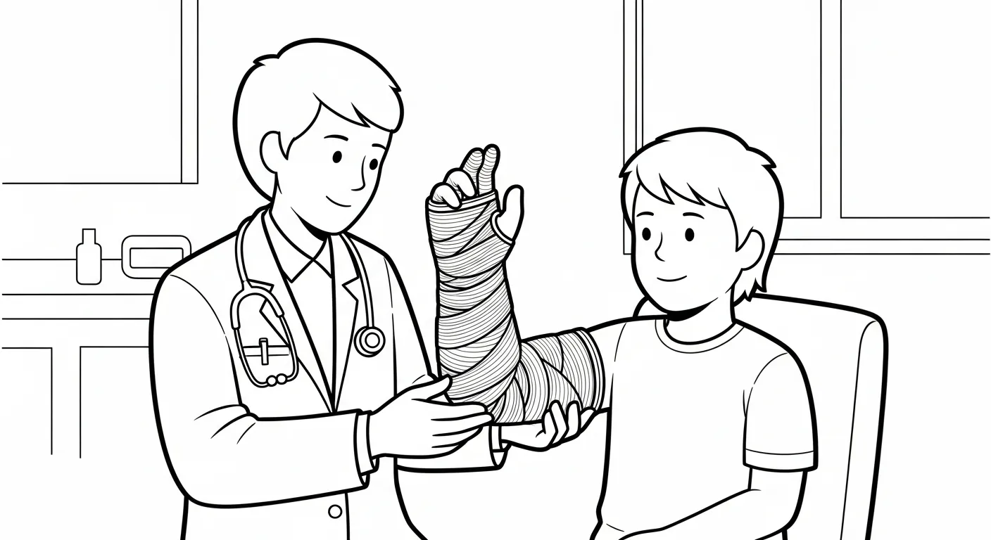 coloriage Médecin à imprimer pour enfant de 2 ans