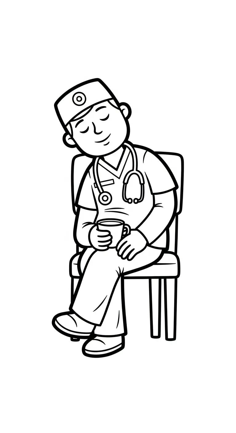coloriage Médecin et decoupage a imprimer gratuit 1