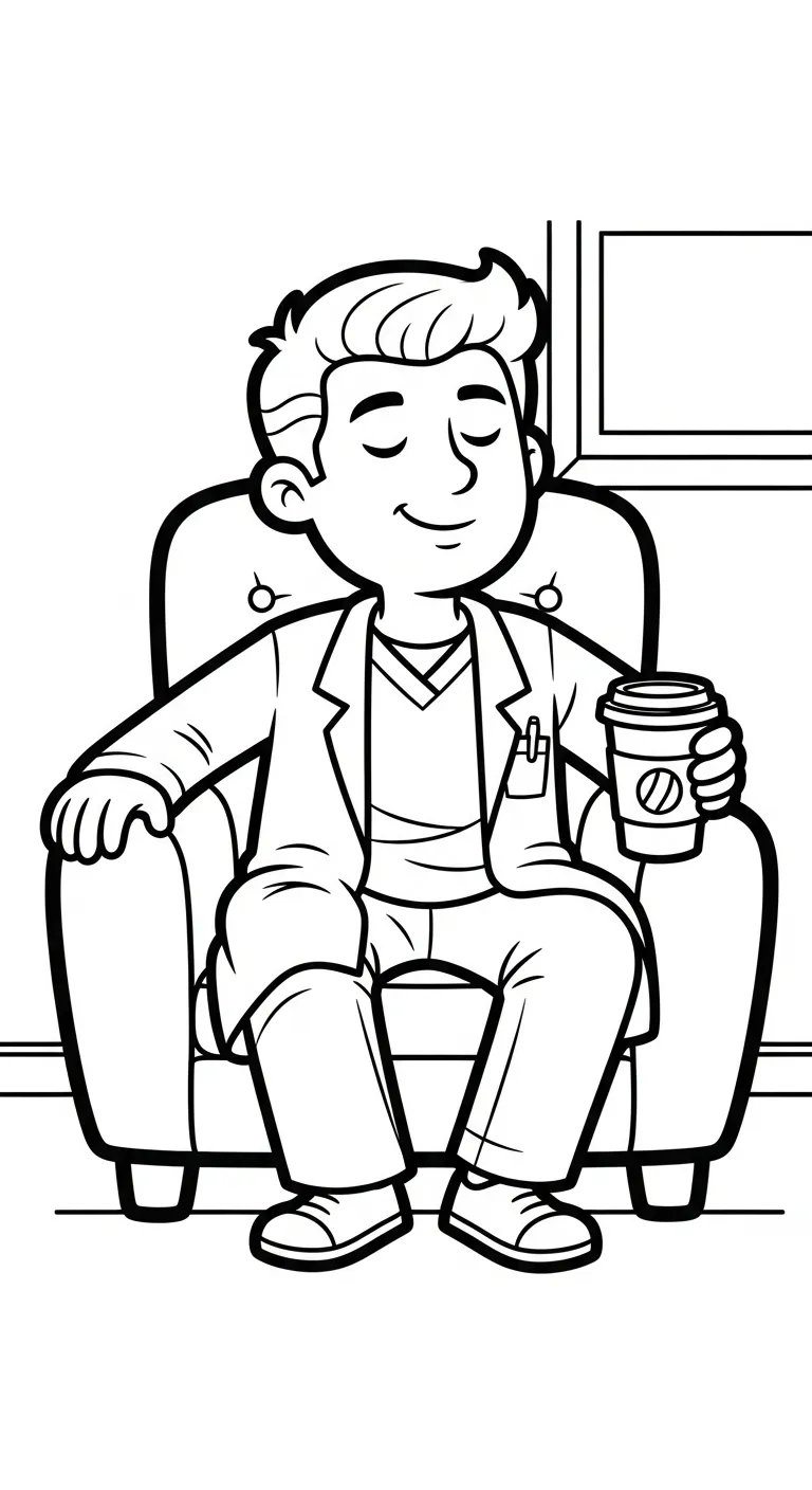 coloriage Médecin à imprimer gratuitement