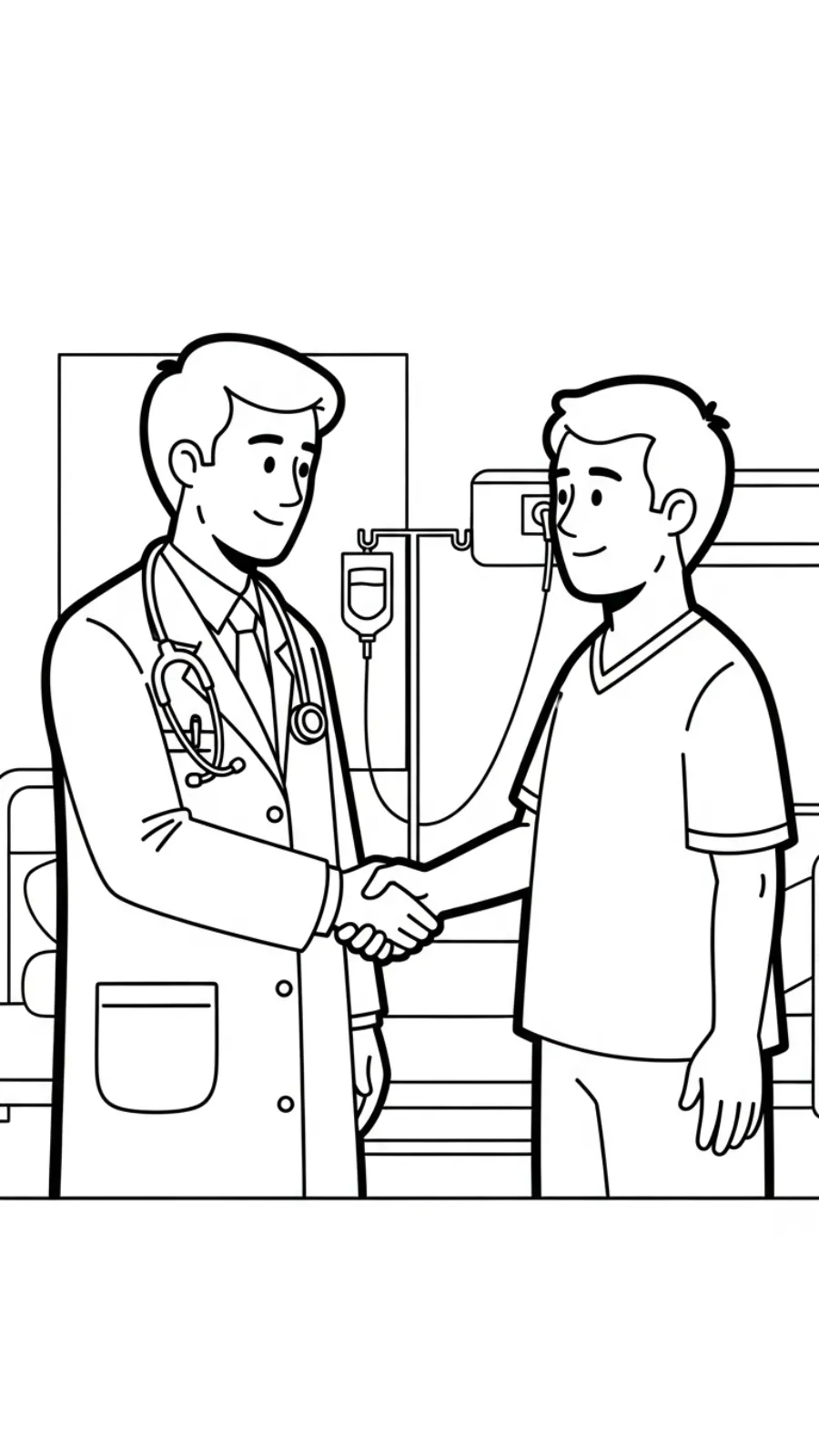 coloriage Médecin pour enfant gratuit