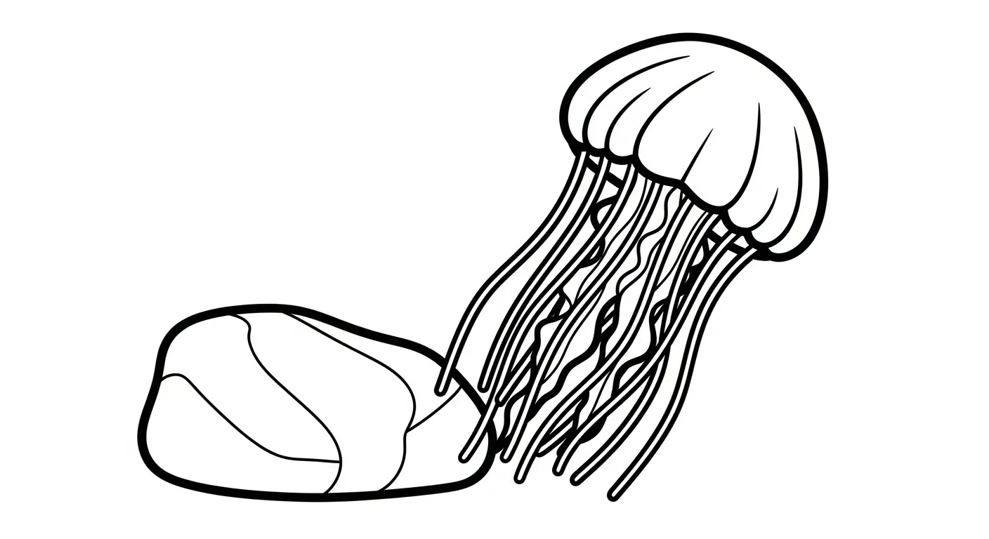 coloriage Méduse à imprimer gratuit