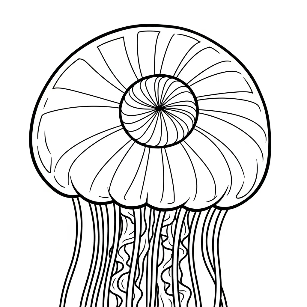 coloriage Méduse a imprimer gratuitement