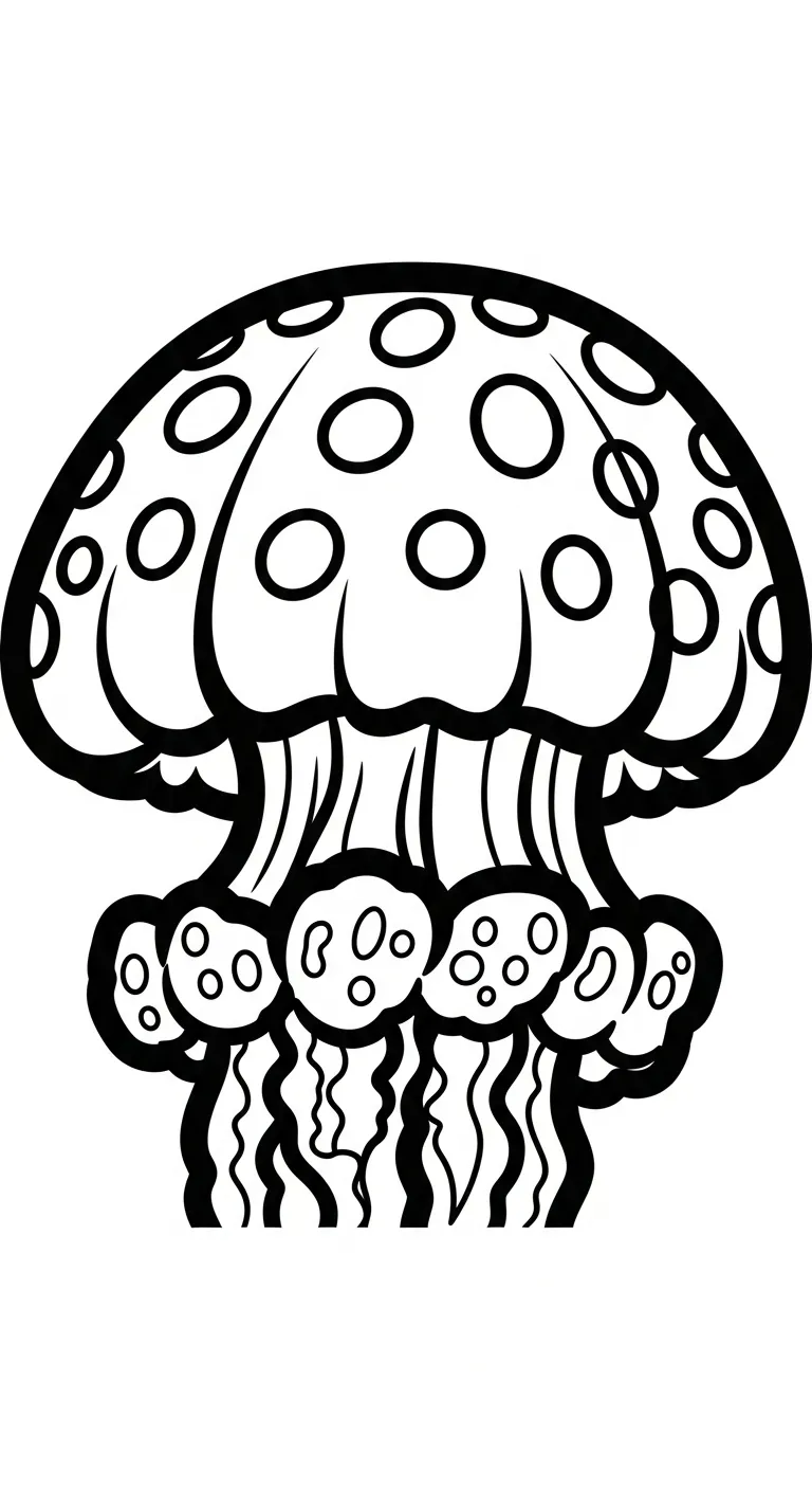 coloriage Méduse à imprimer gratuitement pdf