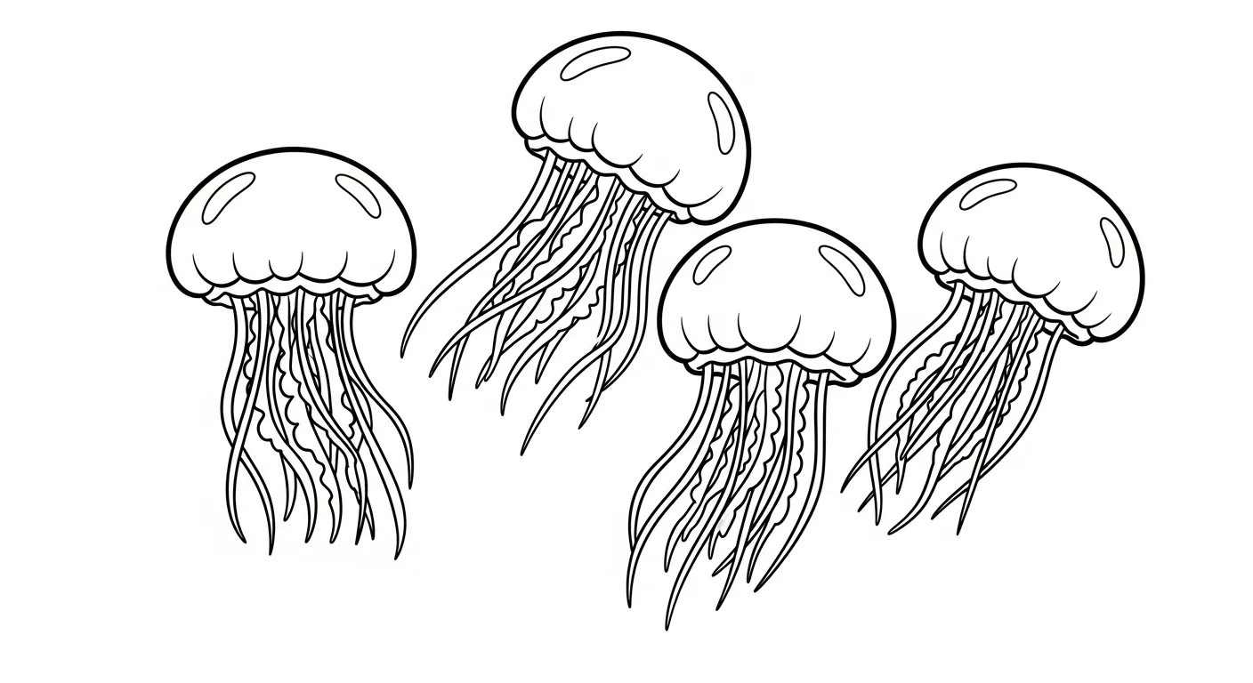 coloriage Méduse pour enfant a imprimer gratuit