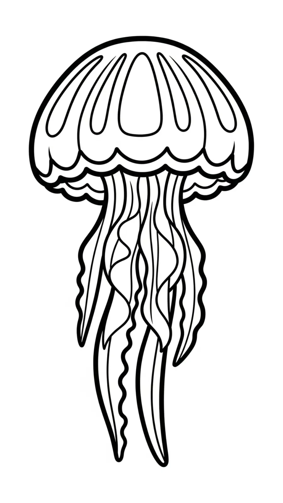 coloriage Méduse pour enfants à imprimer