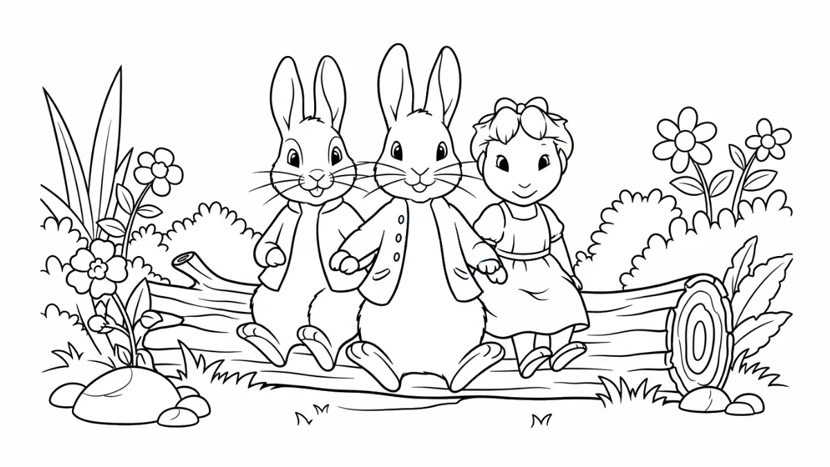 coloriage Peter Rabbit pour enfant