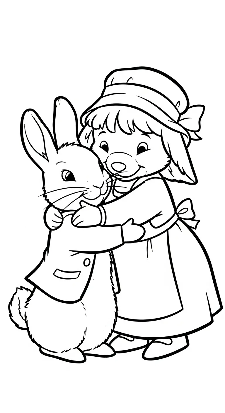 coloriage Peter Rabbit a colorier en ligne gratuitement