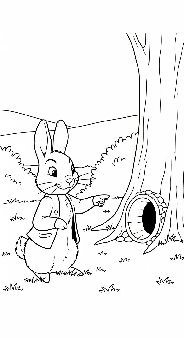 coloriage Peter Rabbit pour enfant a imprimer gratuit 1