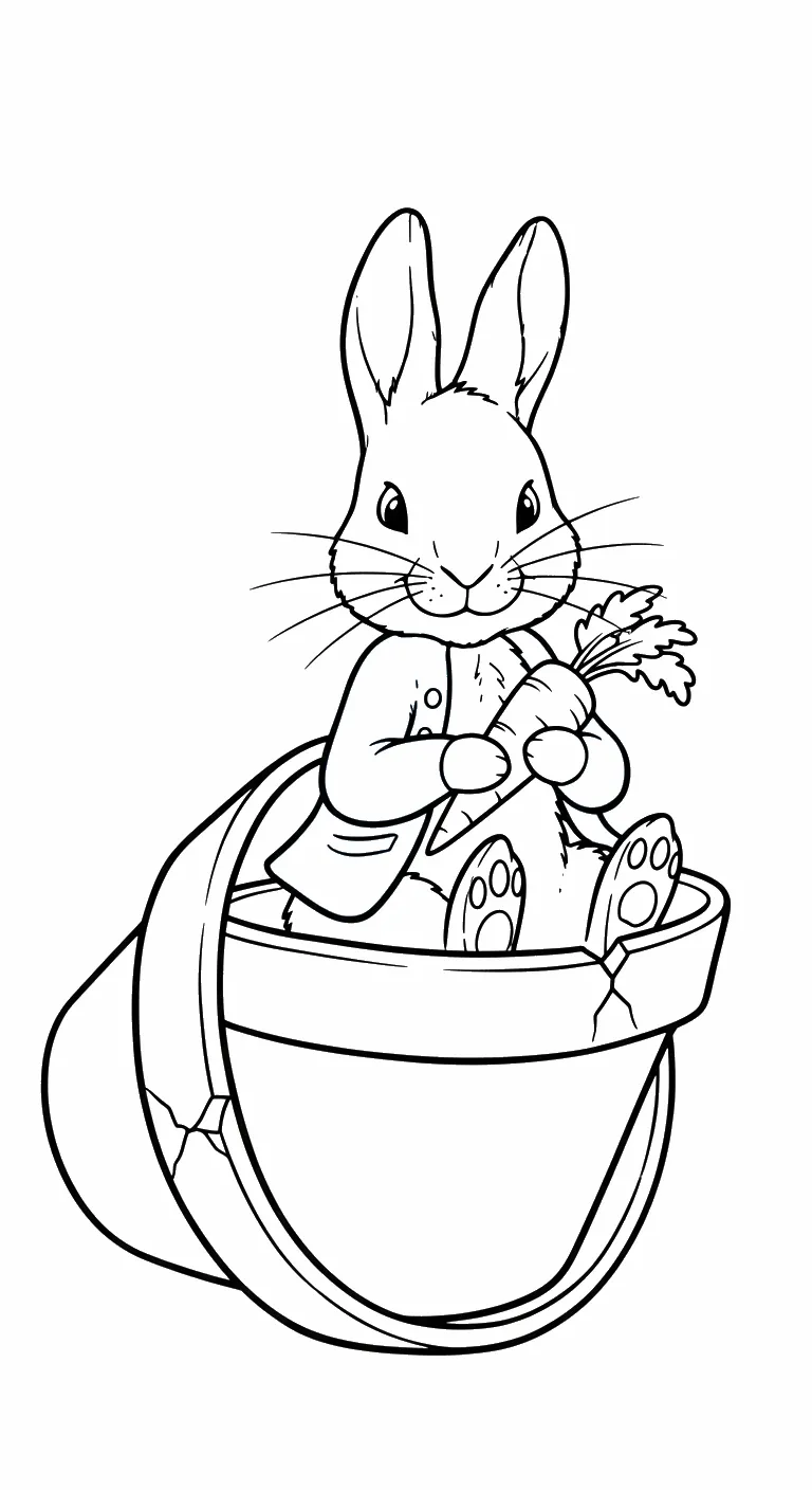 coloriage Peter Rabbit a imprimer gratuit 1