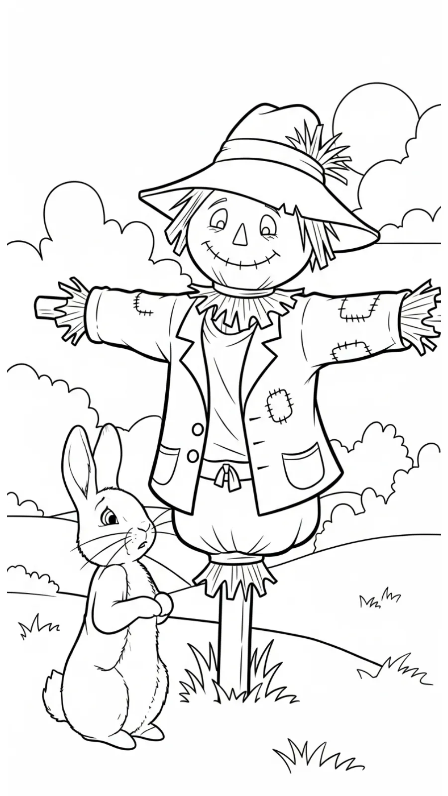 coloriage Peter Rabbit a imprimer gratuit