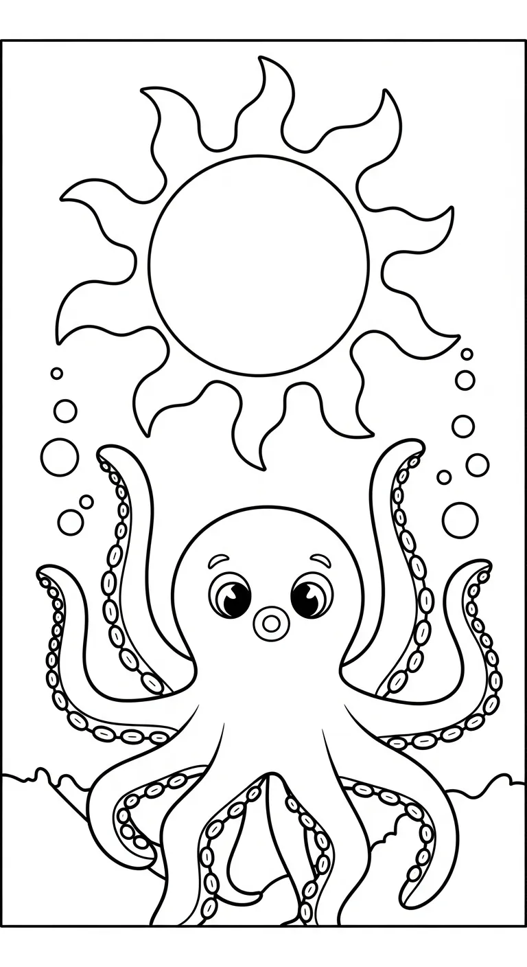 coloriage Pieuvre et dessins