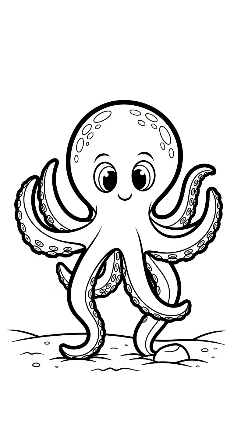 coloriage Pieuvre a telecharger 1