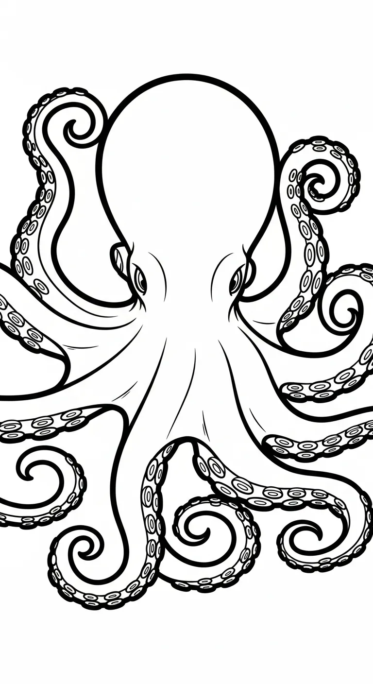 coloriage Pieuvre pour enfant