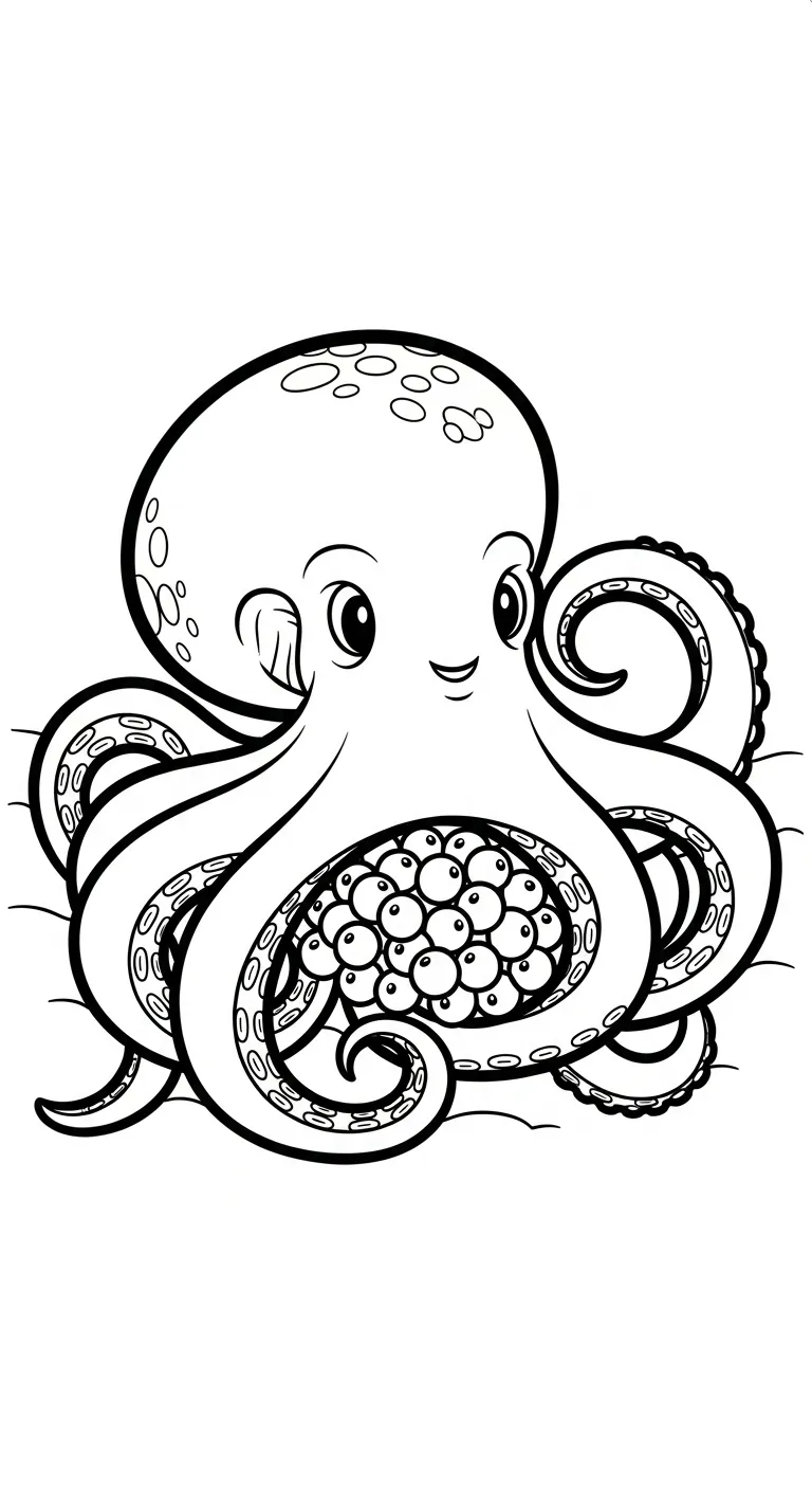 coloriage Pieuvre pour enfant gratuit