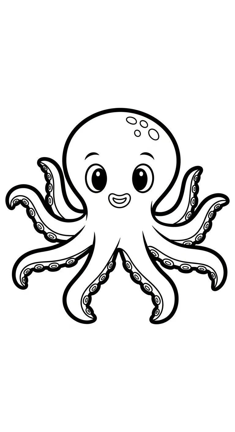 télécharger coloriage Pieuvre gratuit