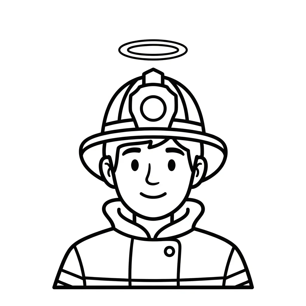 coloriage Pompier gratuit