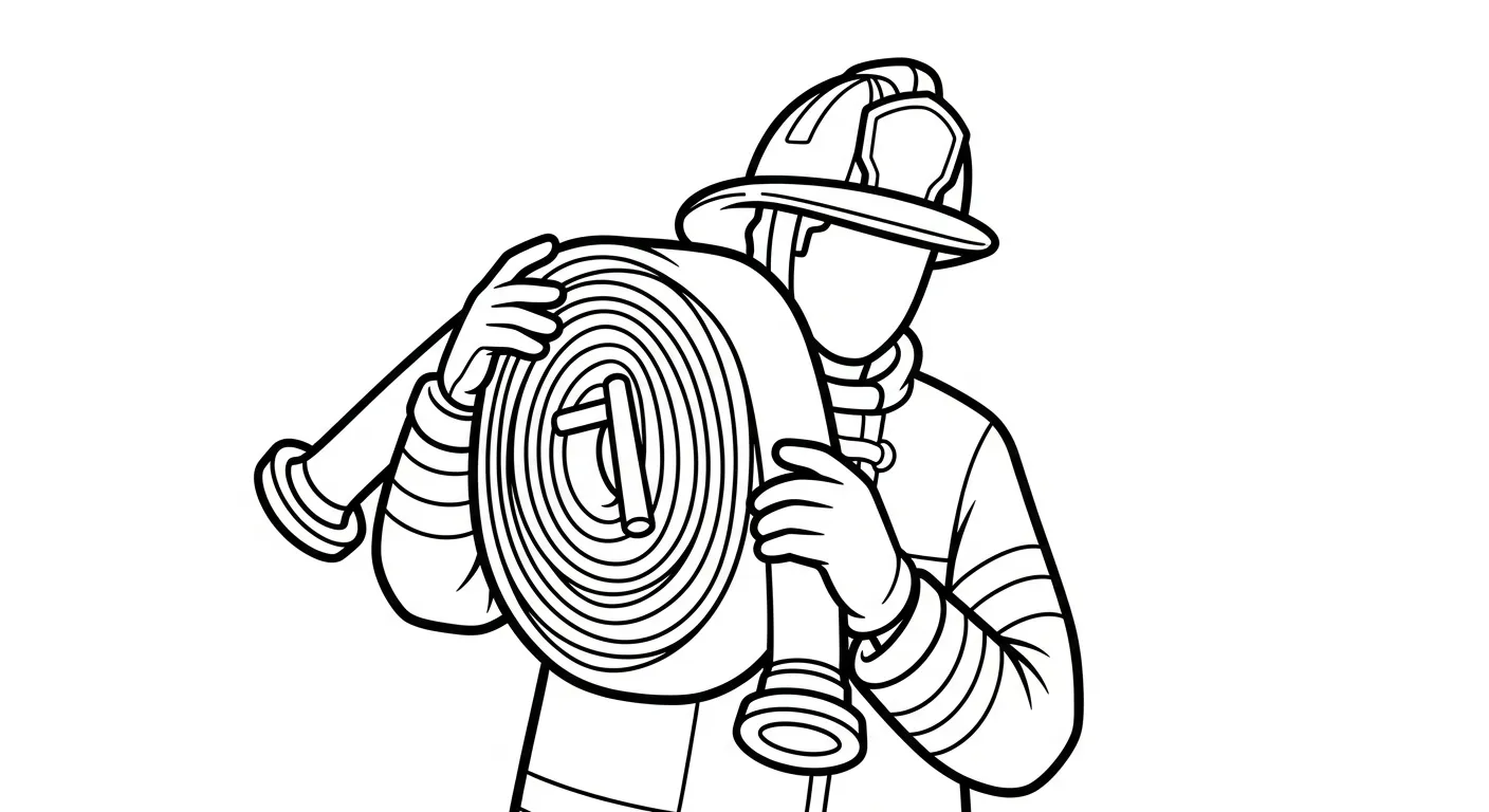 coloriage Pompier en ligne pour enfant