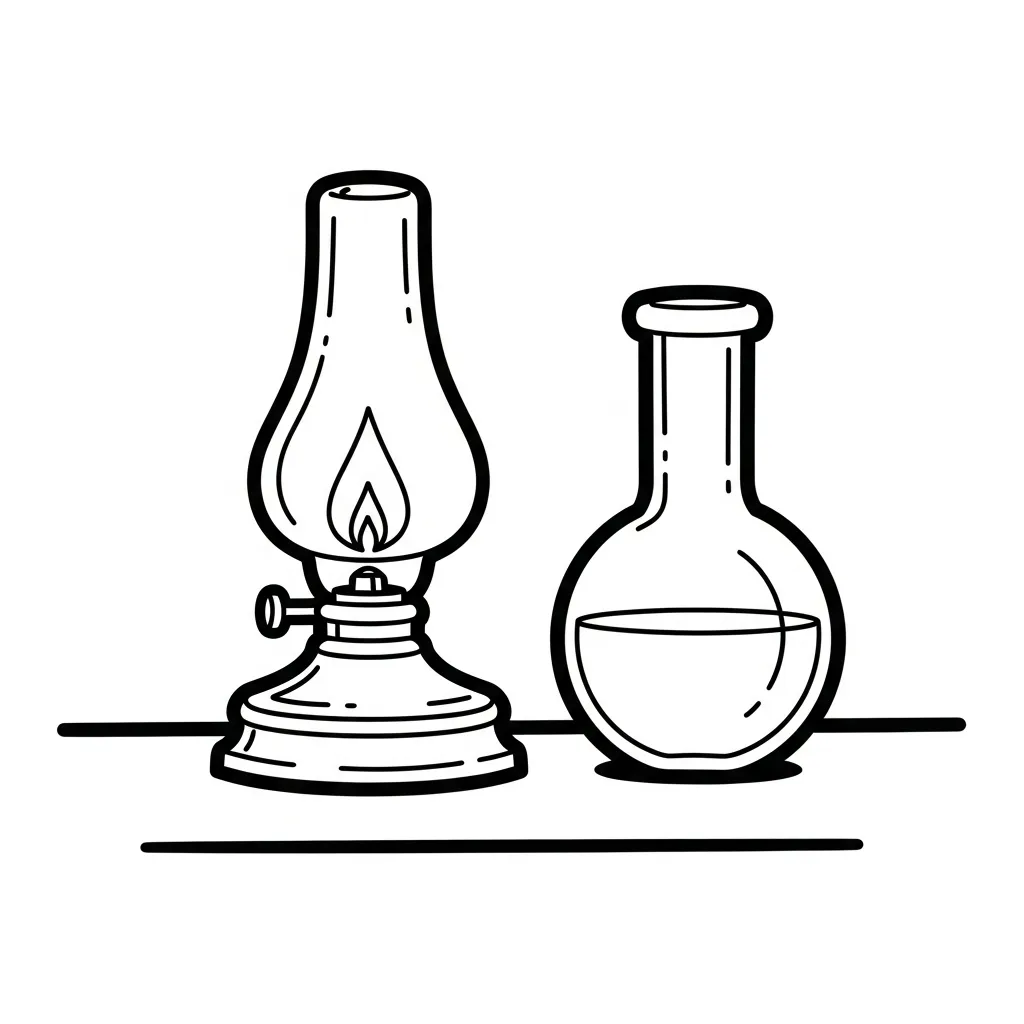 coloriage Science pour enfant de 4 ans