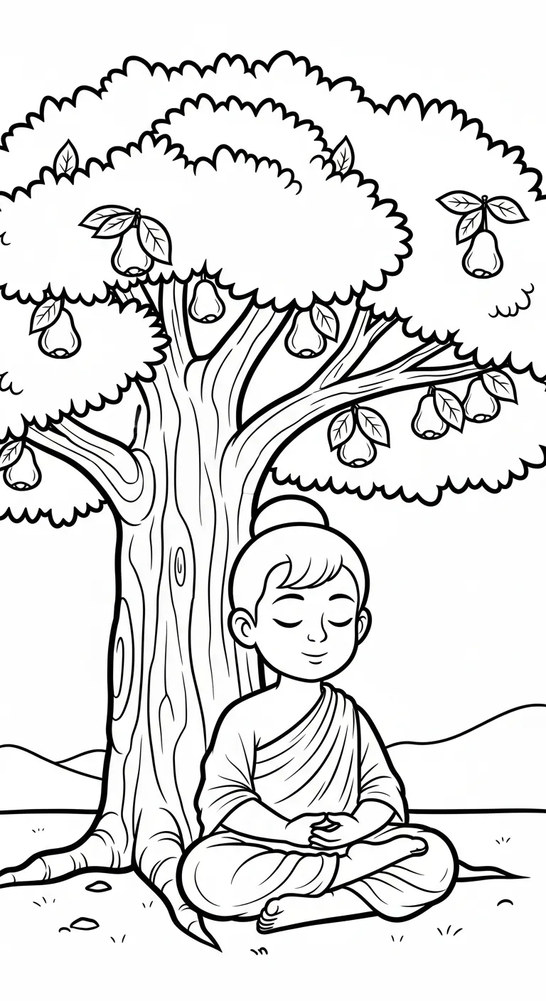 coloriage Siddhartha Gautama pour primaire