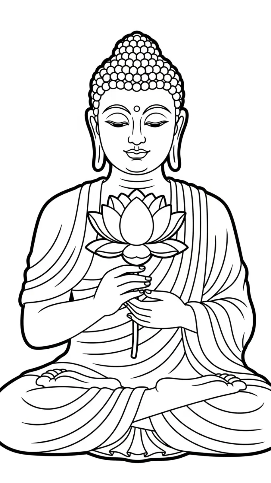 coloriage Siddhartha Gautama à imprimer